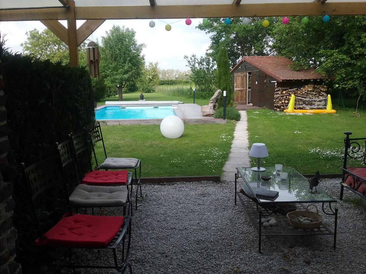 Chambres D Hotes ,Hotel ,Secret D'Une Nuit A Vicq Pres De Onnaing,Avec Piscine Buitenkant foto